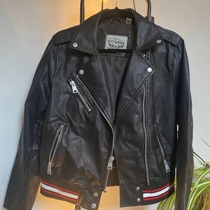 Levi’s biker leather bomber jacket